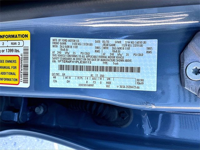 Used 2023 Ford Ranger Lariat w/ Equipment Group 501A High image 34