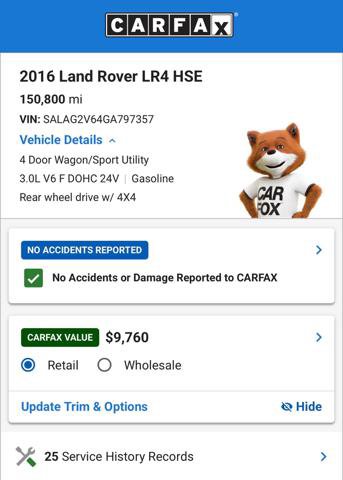 Used 2016 Land Rover LR4 HSE AWD/4WD image 15