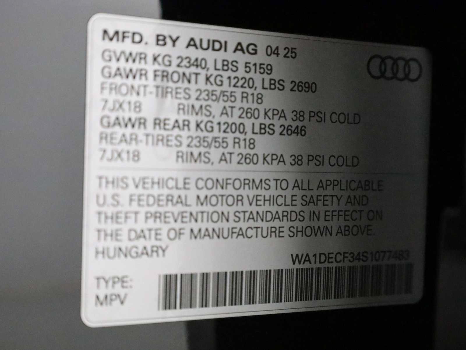 Certified 2025 Audi Q3 2.0T Premium w/ Convenience Package AWD/4WD image 41