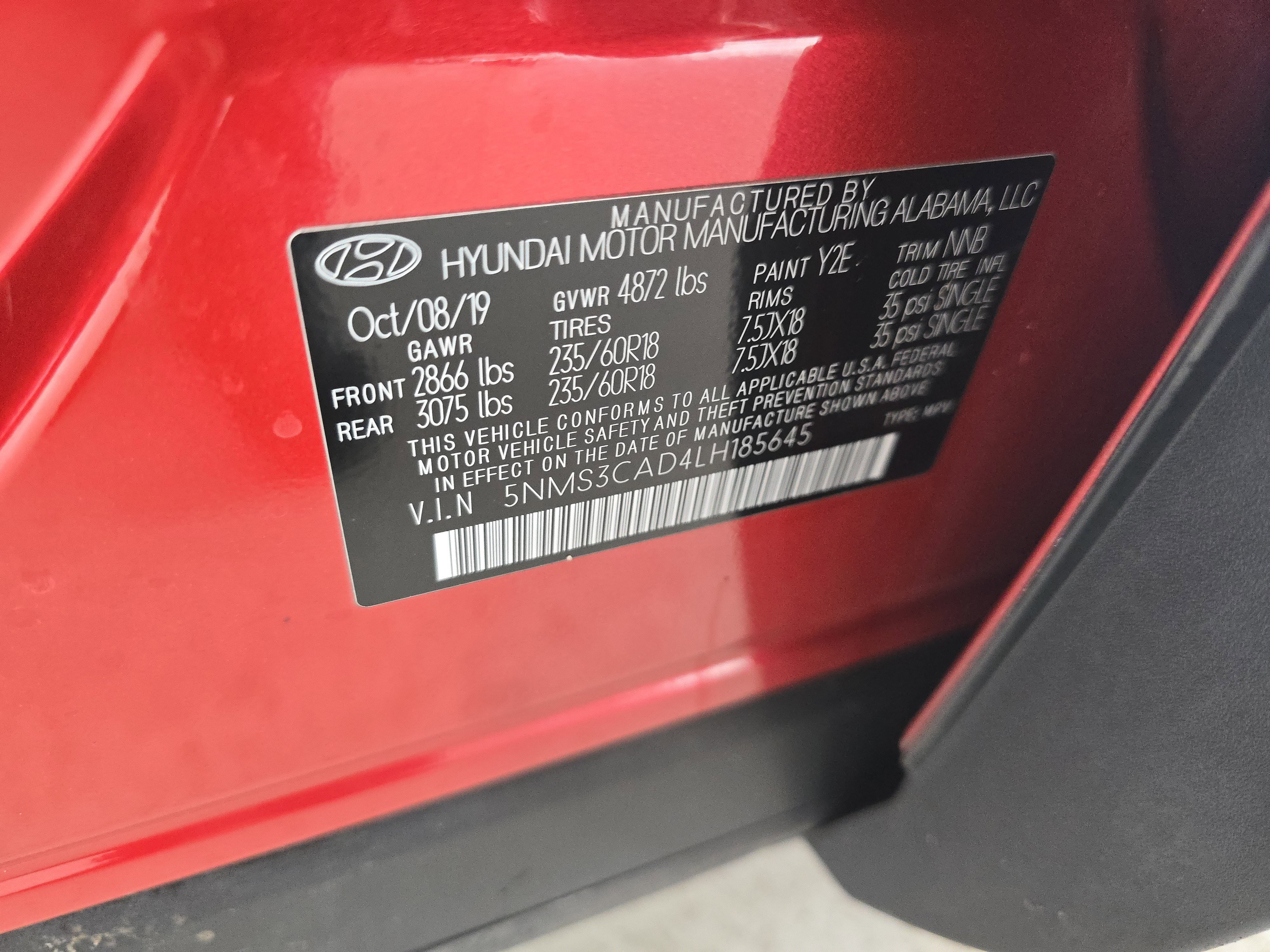 Used 2020 Hyundai Santa Fe SEL w/ Convenience + Premium Package image 30