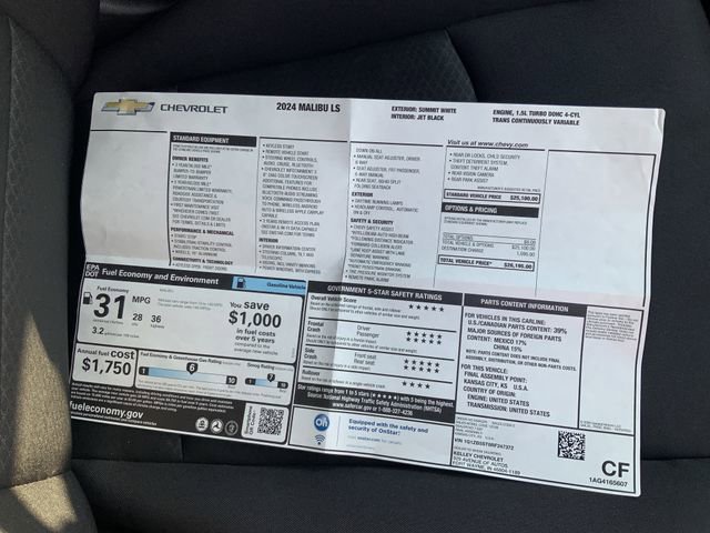 Used 2024 Chevrolet Malibu LS image 18