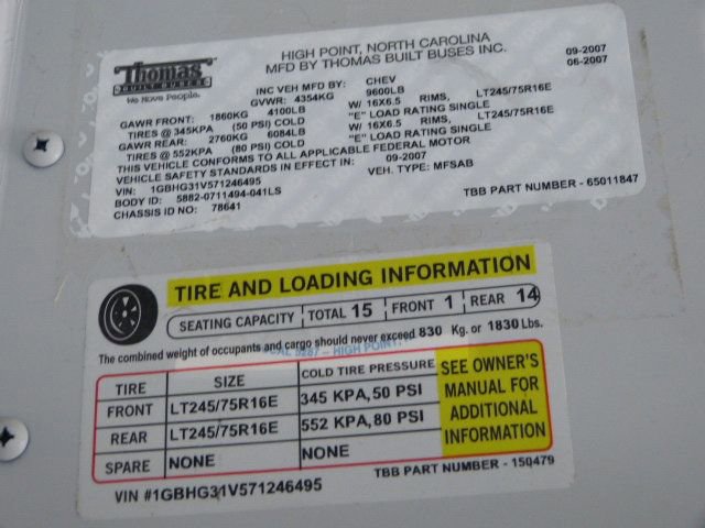 Used 2007 Chevrolet Express 3500 w/ School Bus Package image 45