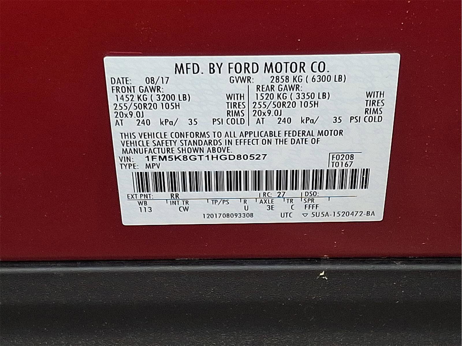 Used 2017 Ford Explorer Sport w/ Equipment Group 401A image 24