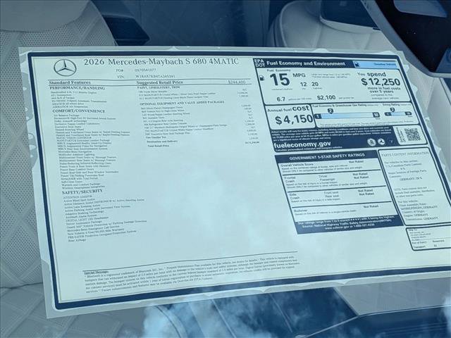 New 2026 Mercedes-Benz Maybach S 680 4MATIC image 17