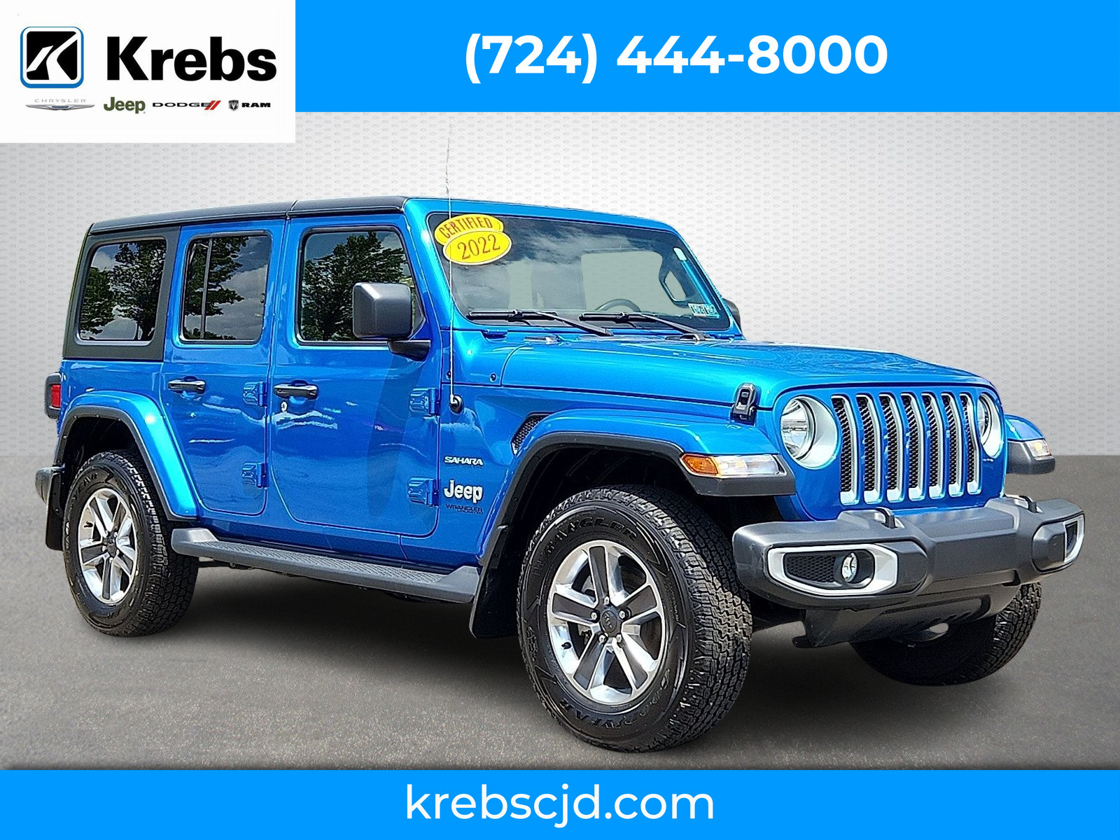 Used 2022 Jeep Wrangler Unlimited Sahara w/ Cold Weather Group AWD/4WD image 1