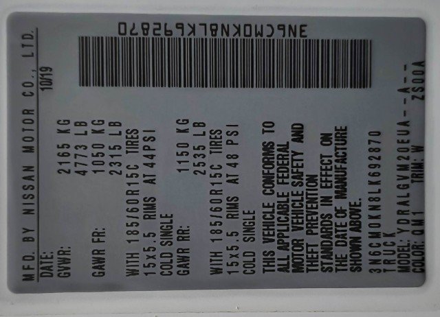 Used 2020 Nissan NV200 SV w/ Back Door Glass Package FWD image 35