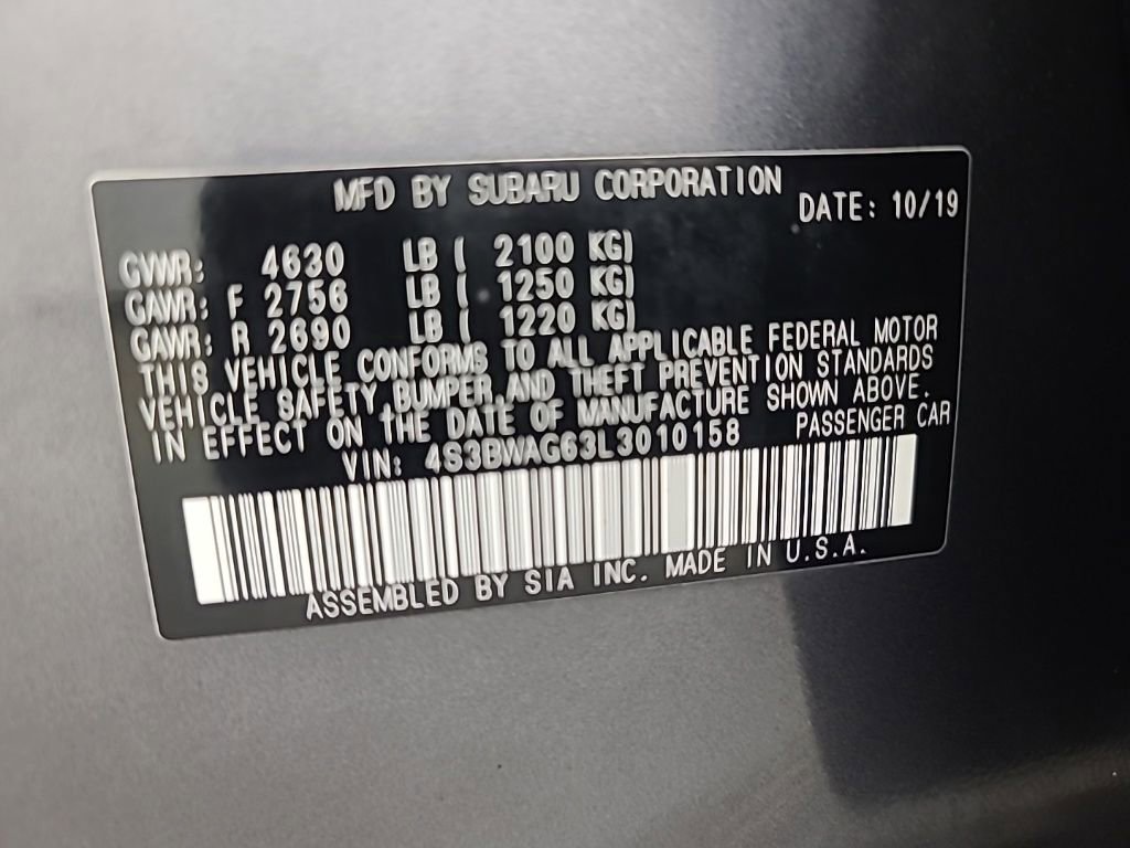 Used 2020 Subaru Legacy 2.5i Sport w/ Popular Package #2 image 39