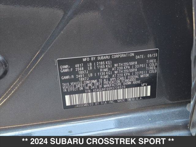 Used 2024 Subaru Crosstrek 2.5i Sport w/ Crosstrek Mirror Package AWD/4WD image 23