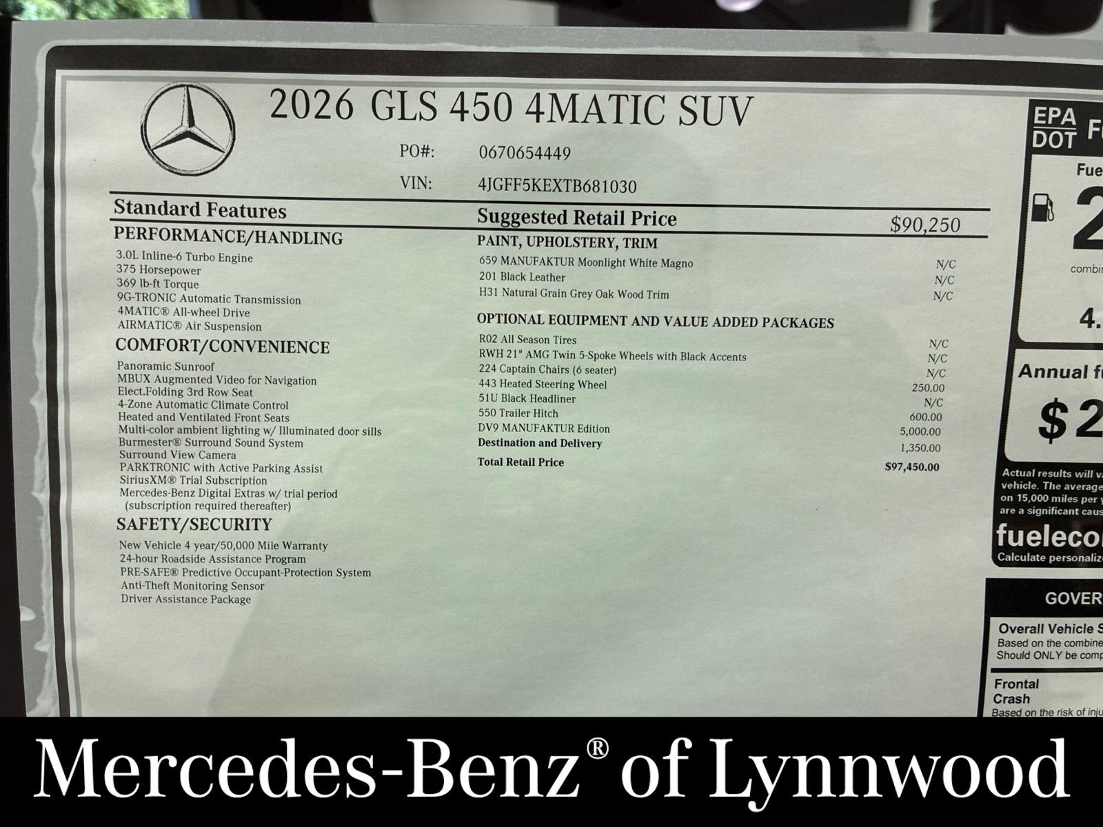 New 2026 Mercedes-Benz GLS 450 4MATIC image 25