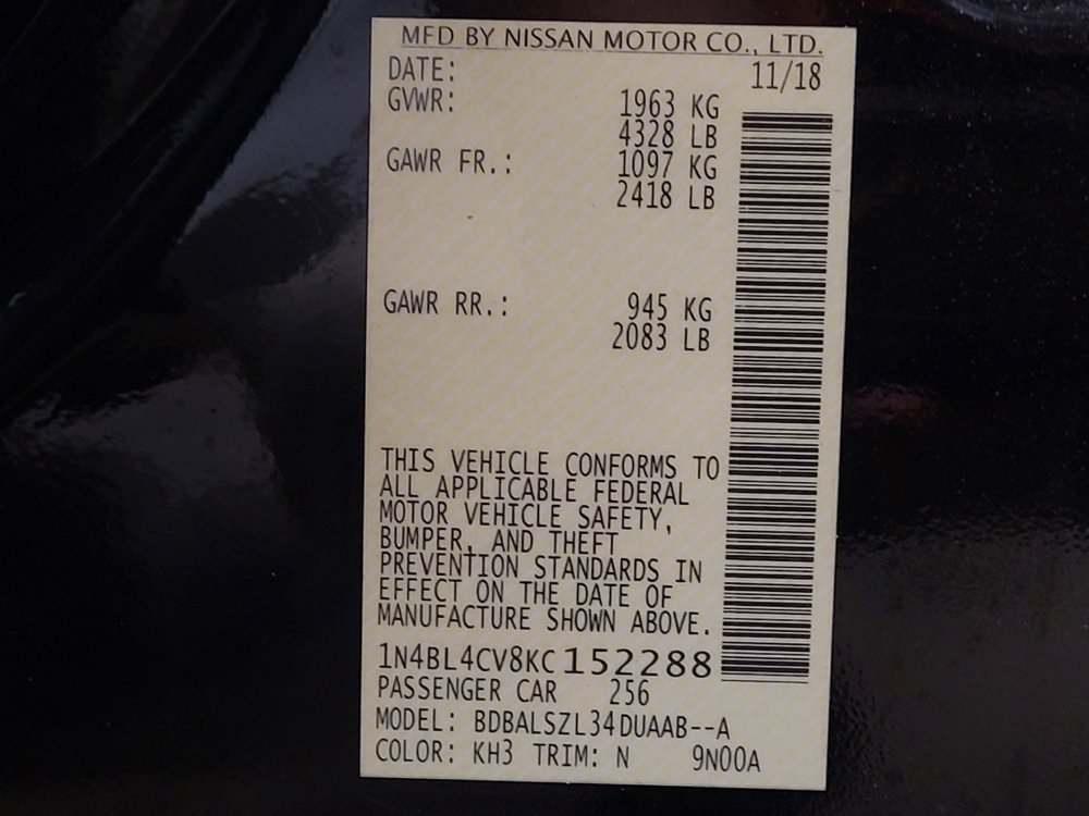 Used 2019 Nissan Altima 2.5 SR w/ SR Premium Package FWD image 33