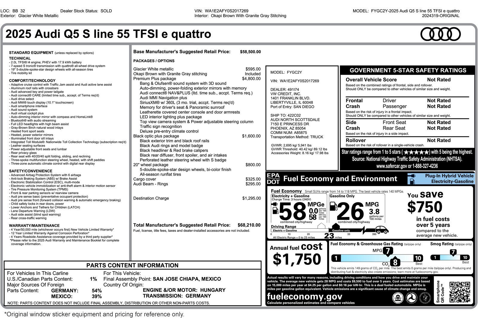 Used 2025 Audi Q5 e Premium Plus image 2