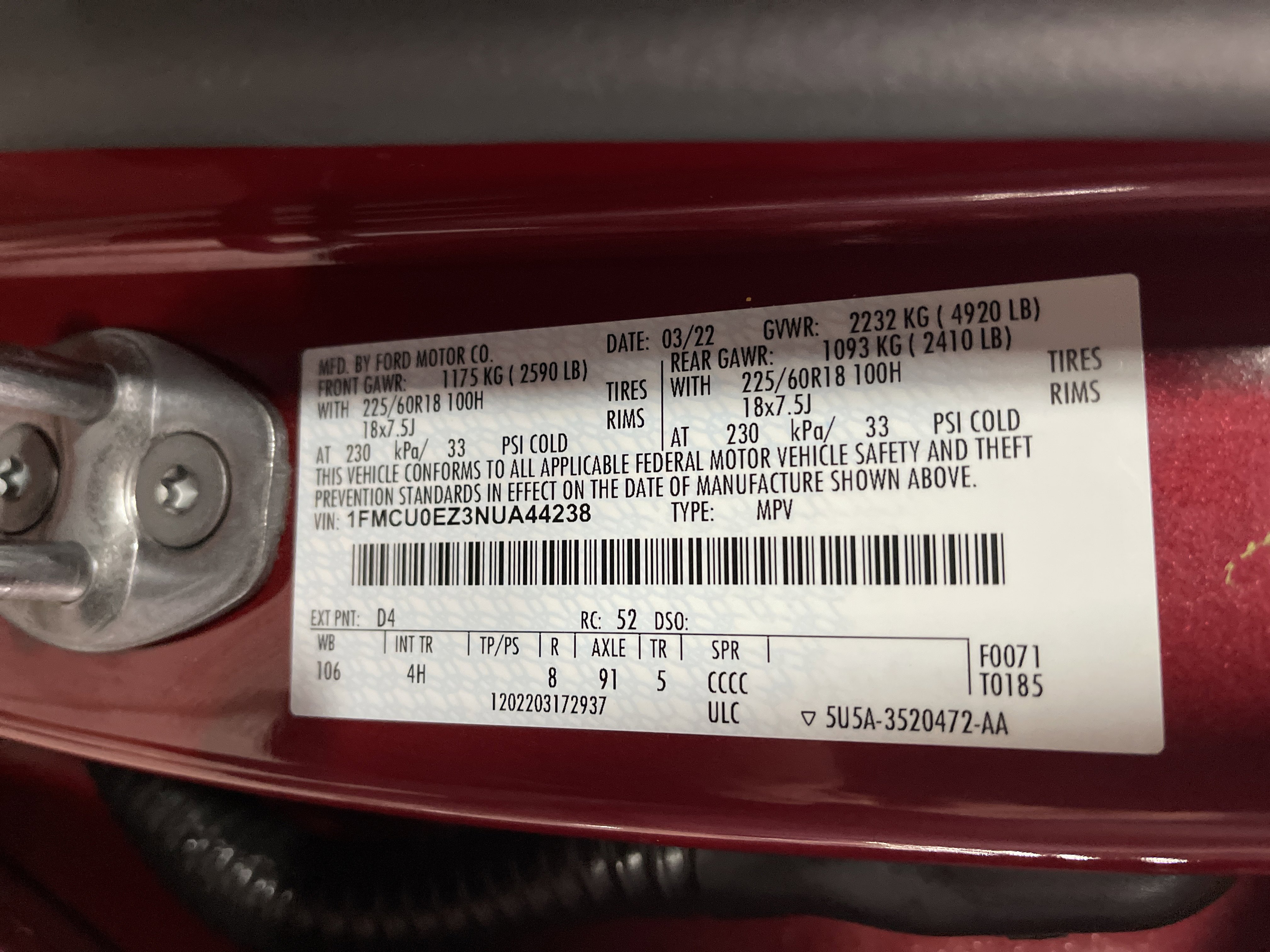 Used 2022 Ford Escape SE image 27