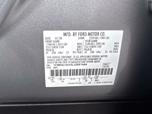 Used 2020 Ford Explorer XLT w/ Equipment Group 202A AWD/4WD image 33