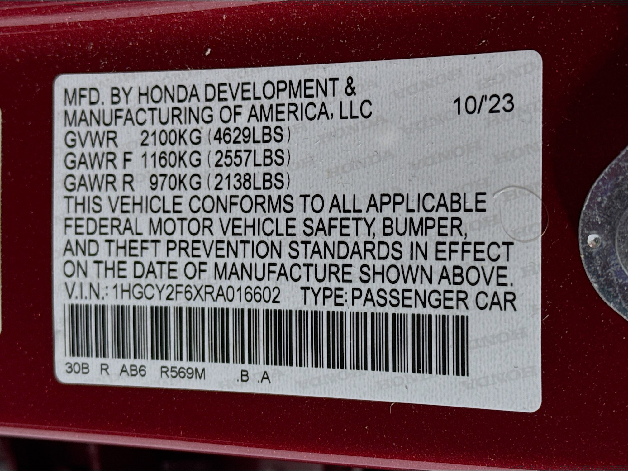 Certified 2024 Honda Accord EX-L image 31