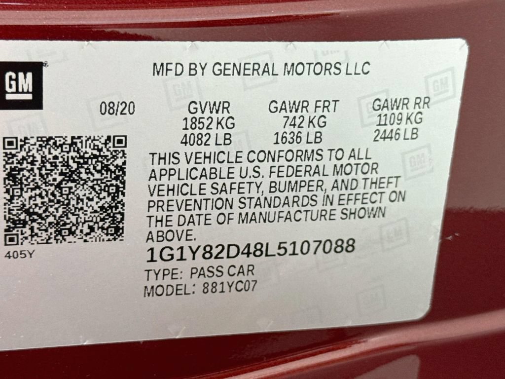 Used 2020 Chevrolet Corvette Stingray Premium Cpe w/ 3LT Preferred Equipment Group RWD image 30