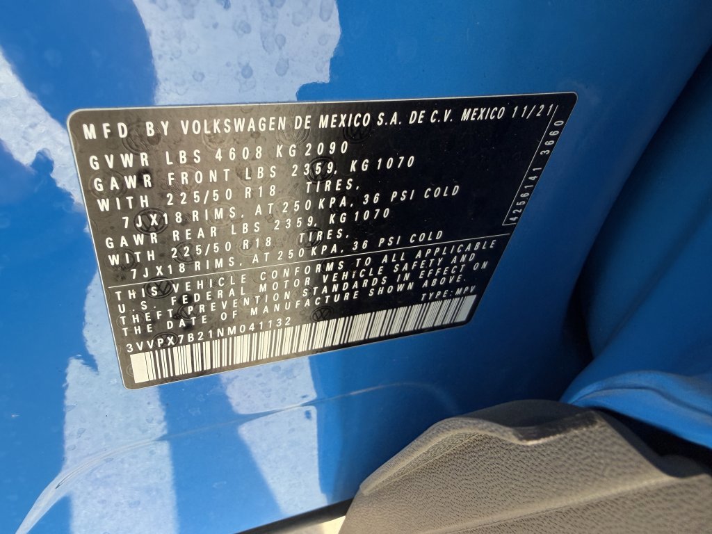 Used 2022 Volkswagen Taos SE w/ Panoramic Sunroof Package AWD/4WD image 43