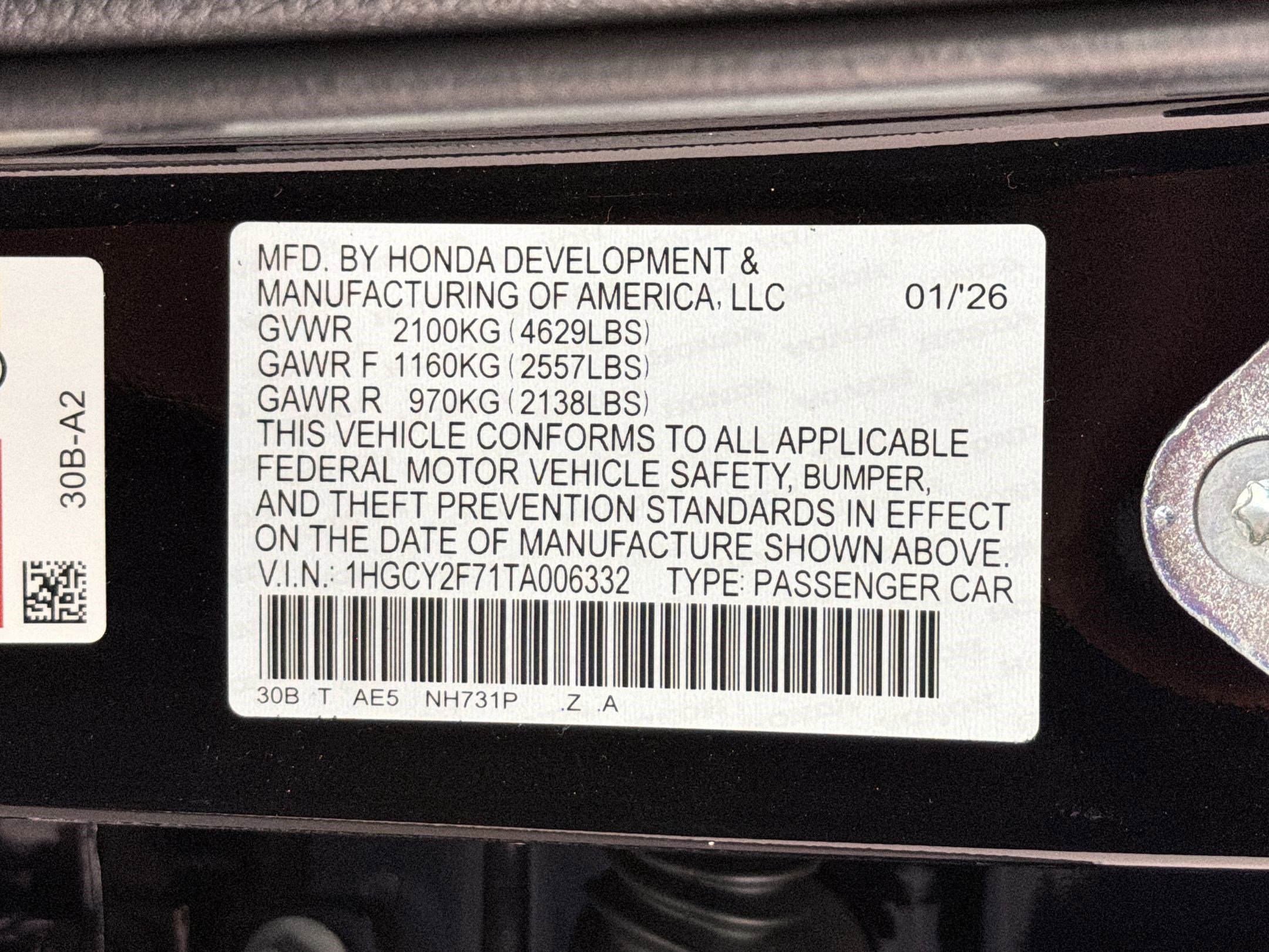 New 2026 Honda Accord Sport image 21