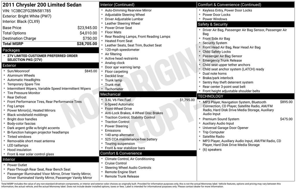 Used 2011 Chrysler 200 Limited FWD image 35