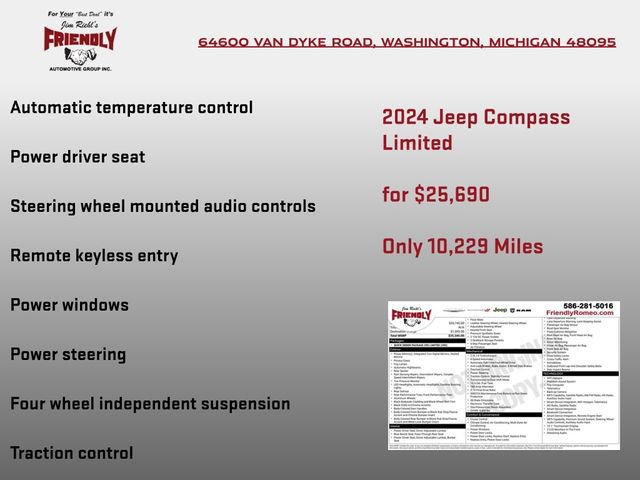 Used 2024 Jeep Compass Limited AWD/4WD image 4