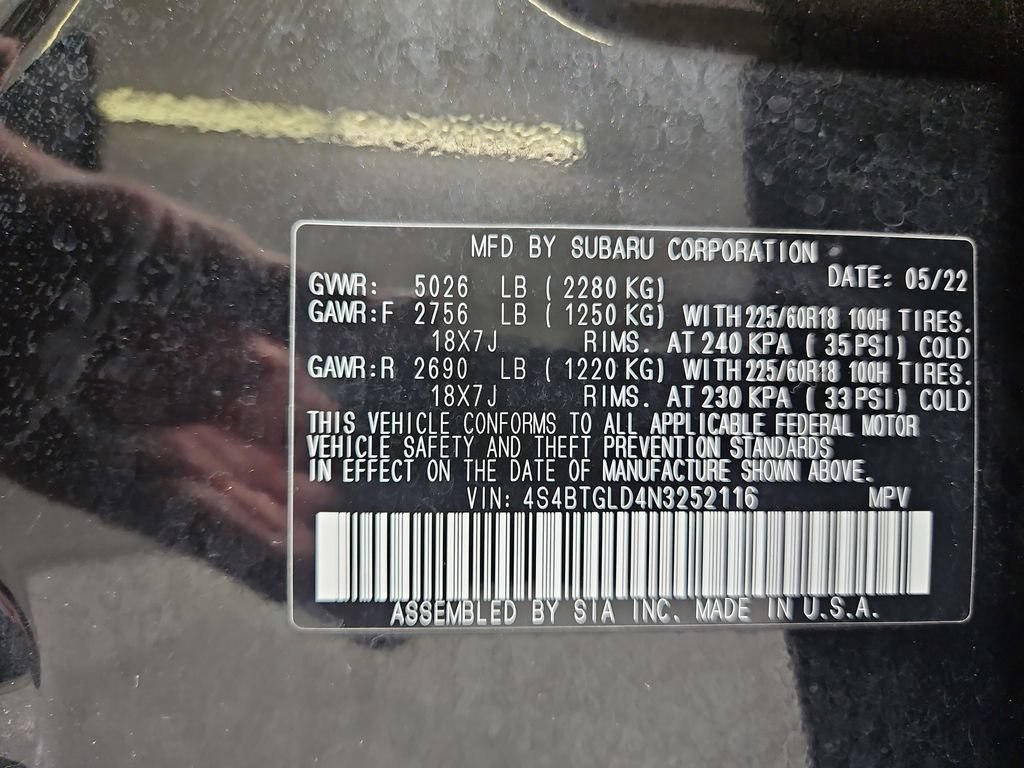 Used 2022 Subaru Outback Onyx Edition XT AWD/4WD image 31
