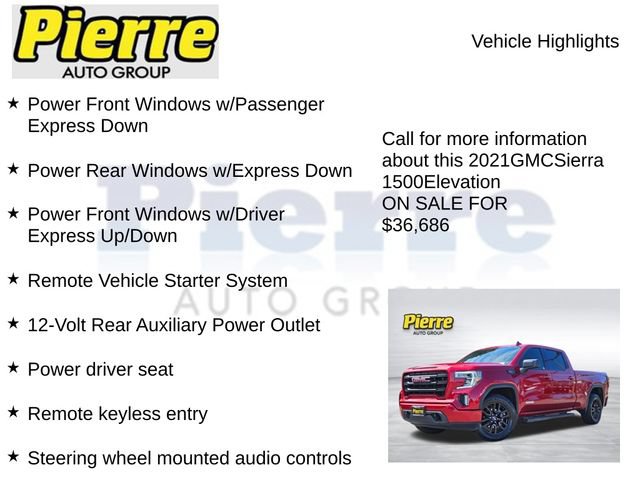 Used 2021 GMC Sierra 1500 Elevation w/ X31 Off-Road Package AWD/4WD image 23