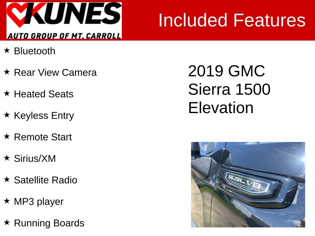 Used 2019 GMC Sierra 1500 Elevation w/ Elevation Value Package AWD/4WD image 3