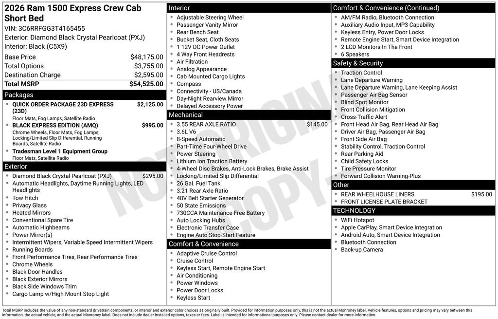 New 2026 RAM 1500 Express AWD/4WD image 28