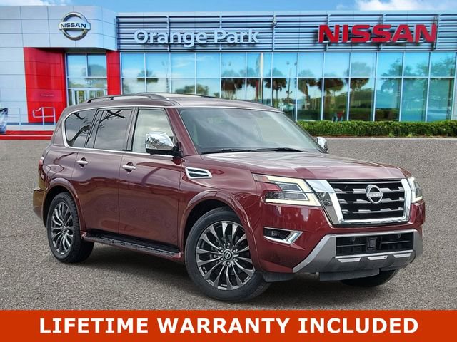 Used 2023 Nissan Armada Platinum w/ Captain's Chairs Package RWD image 1