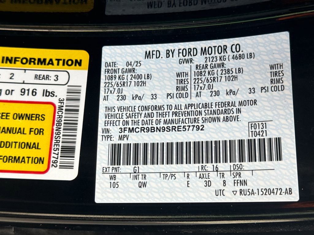 Used 2025 Ford Bronco Sport Big Bend w/ Convenience Package image 29