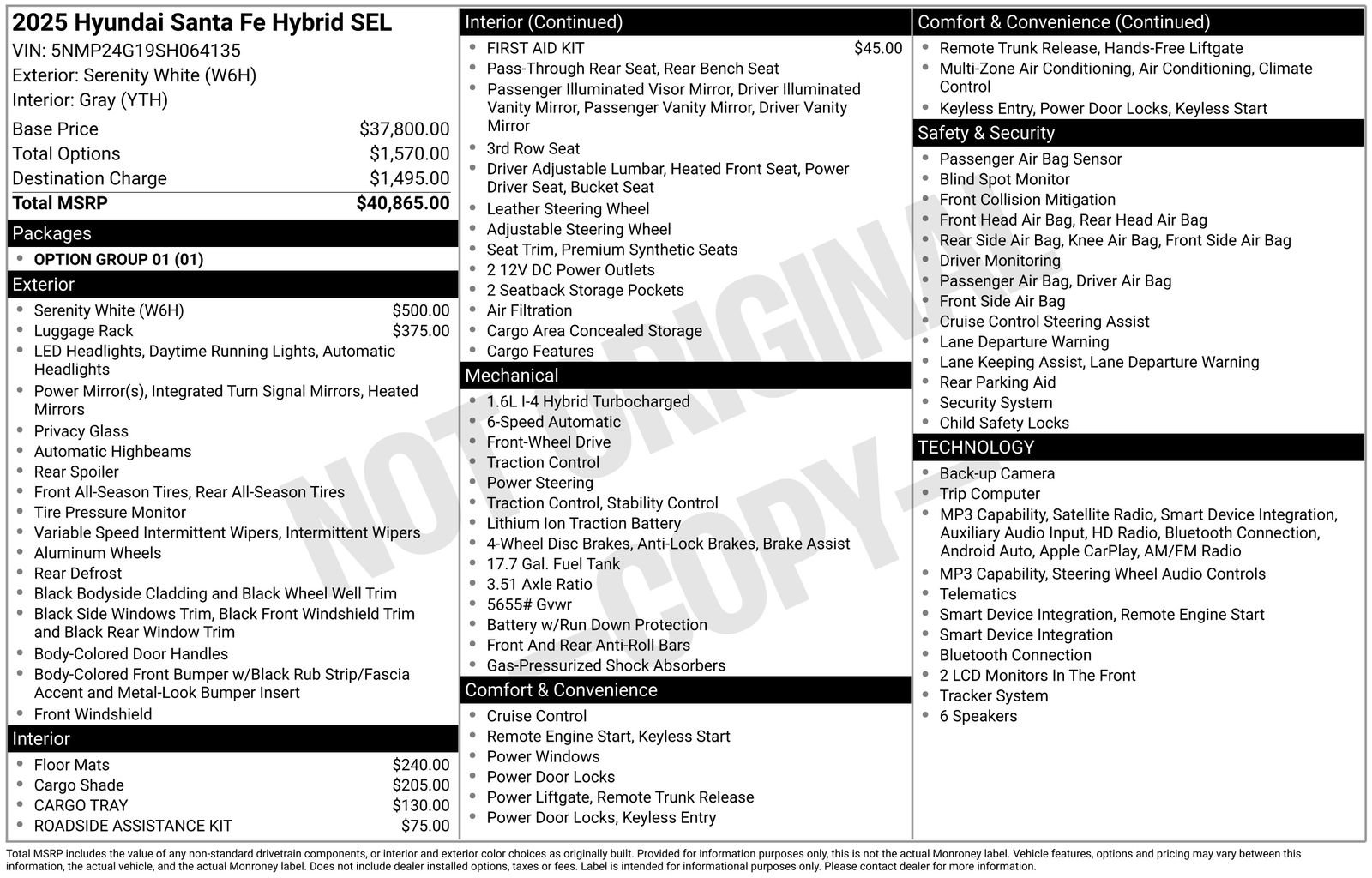 Certified 2025 Hyundai Santa Fe SEL FWD image 29