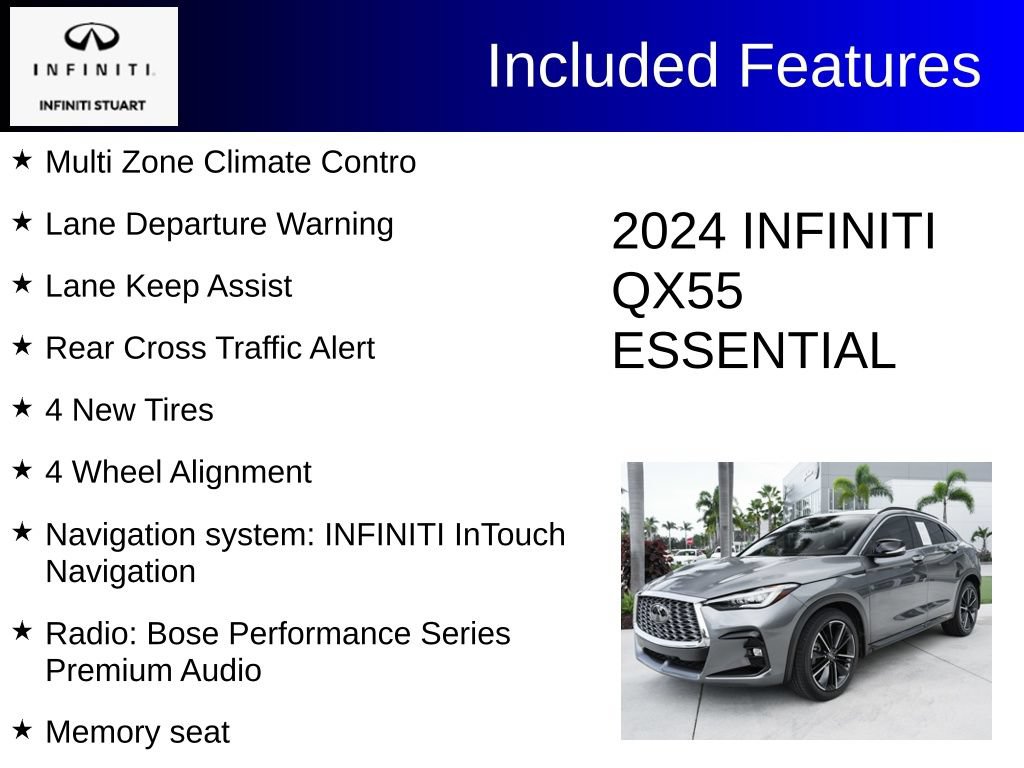Certified 2024 INFINITI QX55 Essential AWD/4WD image 4