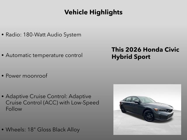 New 2026 Honda Civic Sport image 5