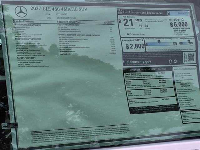 New 2027 Mercedes-Benz GLE 450 4MATIC image 16