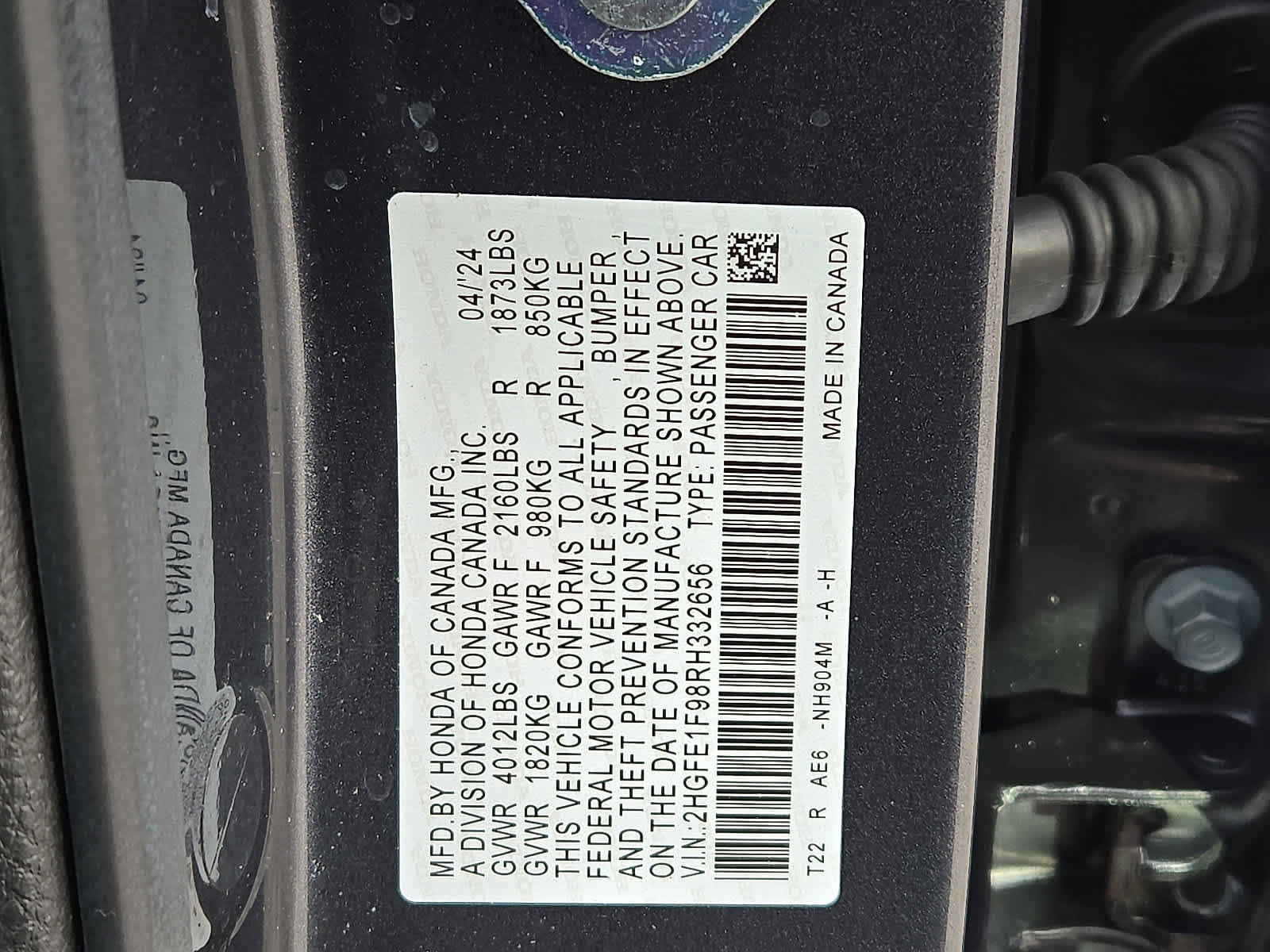 Certified 2024 Honda Civic Touring image 28