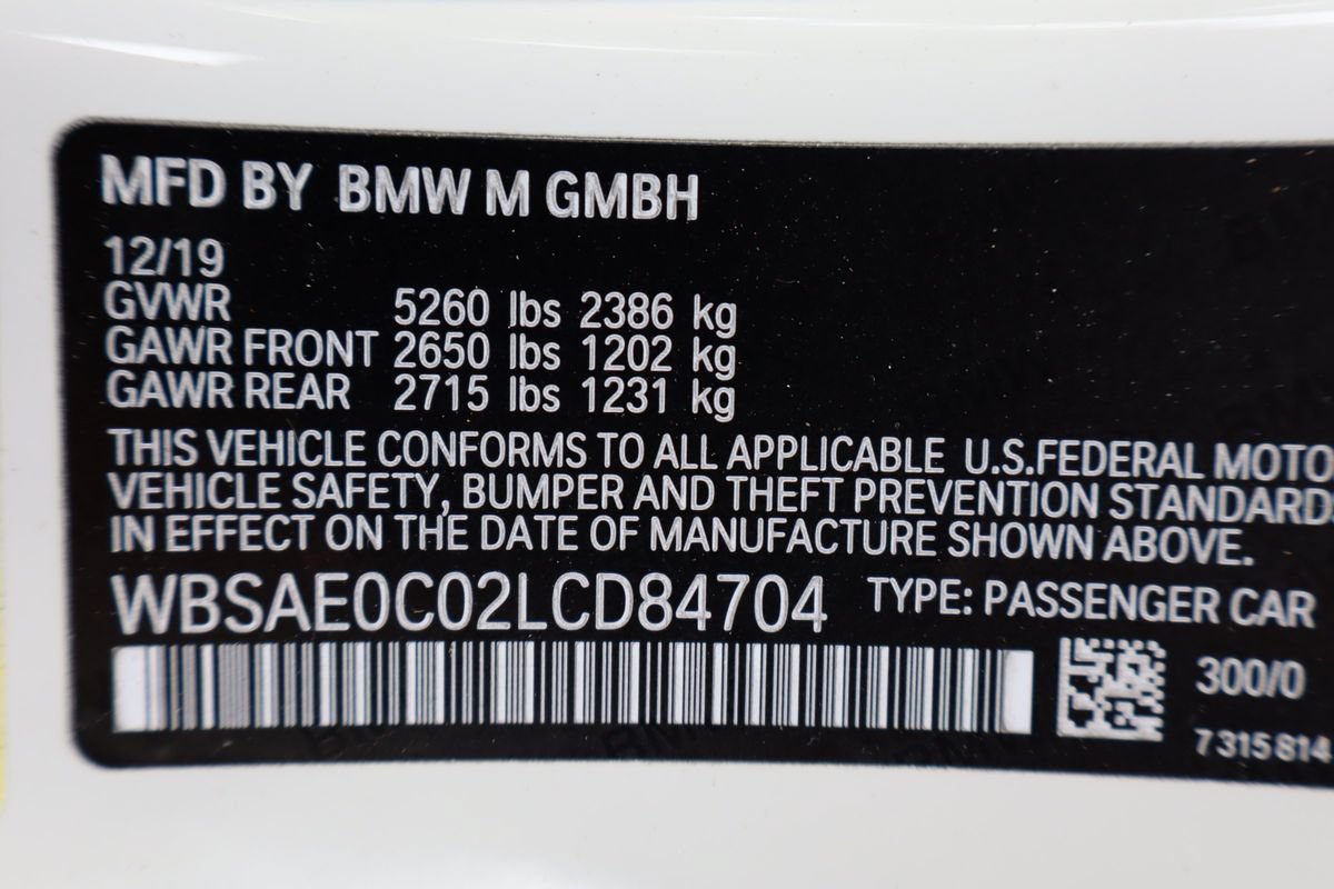 Used 2020 BMW M8 Coupe w/ Driving Assistance Package 2 AWD/4WD image 41