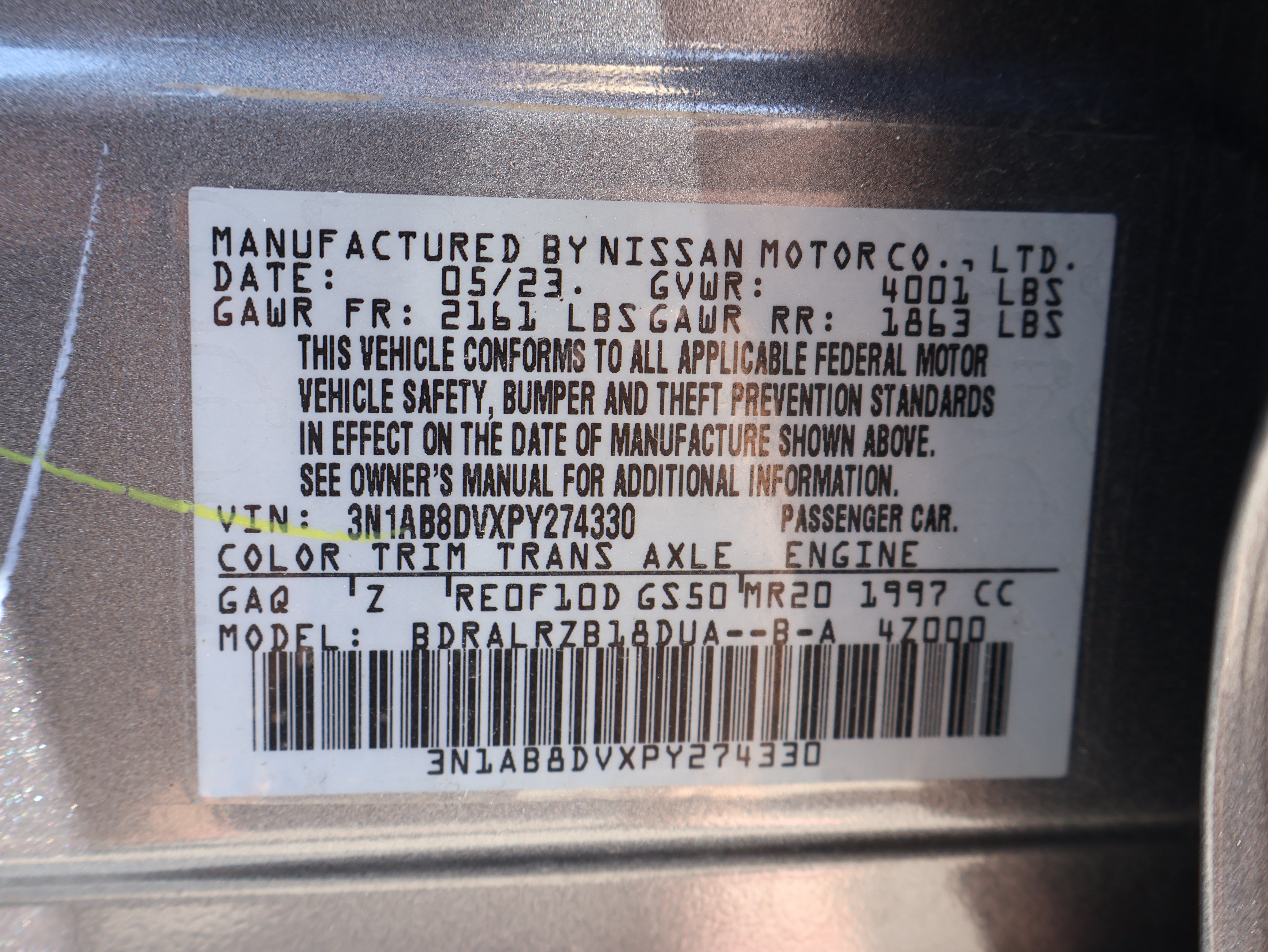 Used 2023 Nissan Sentra SR w/ Electronics Package FWD image 22