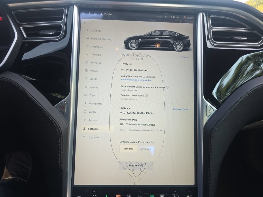 Used 2015 Tesla Model S 70D AWD/4WD image 20