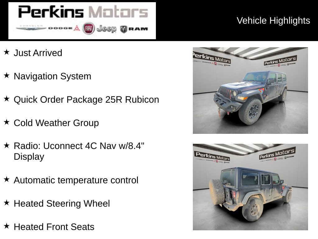 Used 2023 Jeep Wrangler Unlimited Rubicon w/ Cold Weather Group AWD/4WD image 13