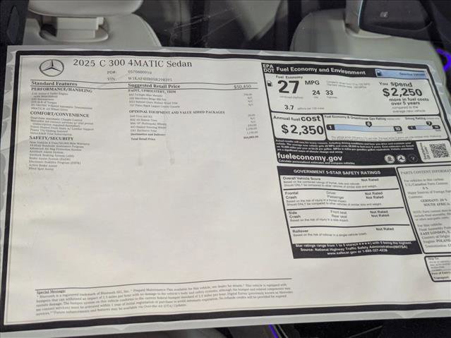 New 2025 Mercedes-Benz C 300 4MATIC Sedan image 18