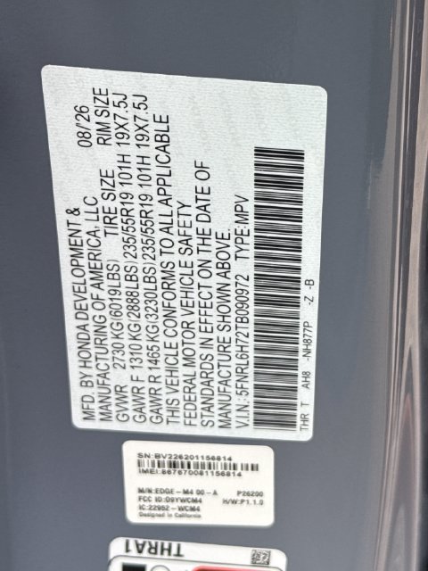 New 2026 Honda Odyssey Sport-L image 17