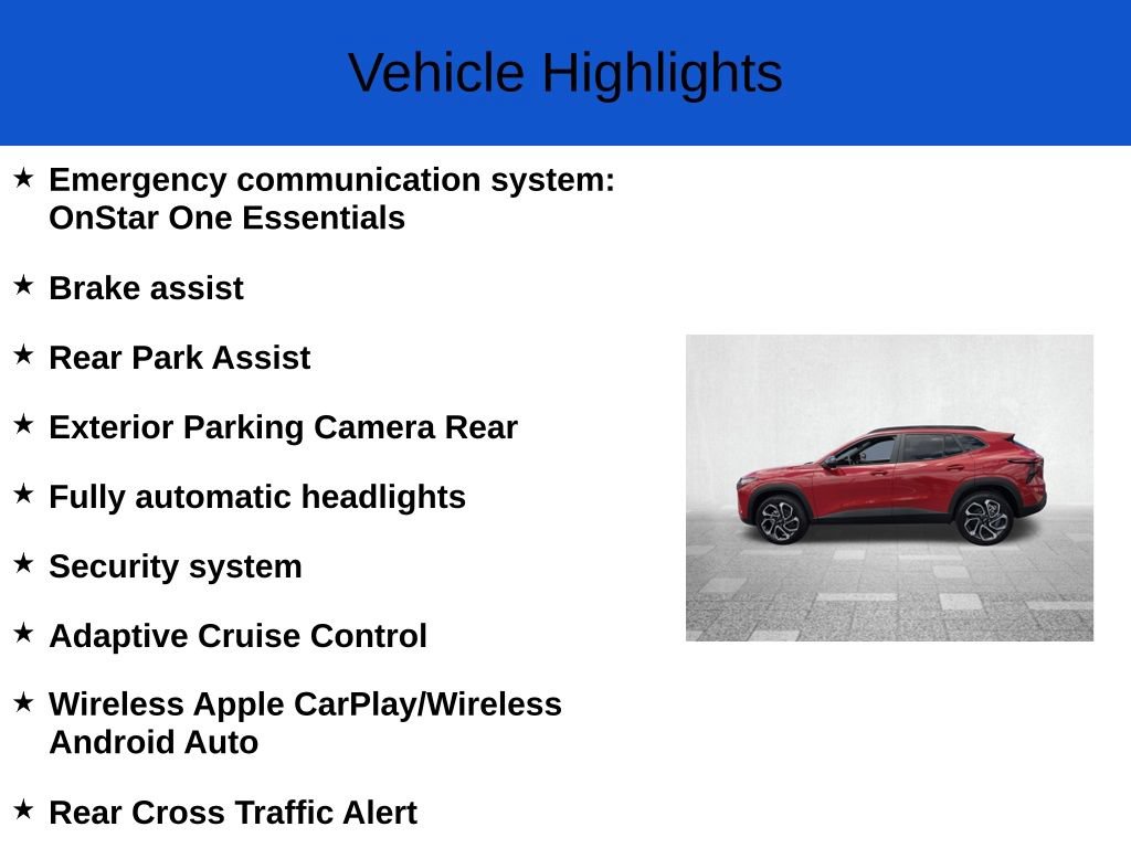 New 2026 Chevrolet Trax RS w/ Driver Confidence Package FWD image 3