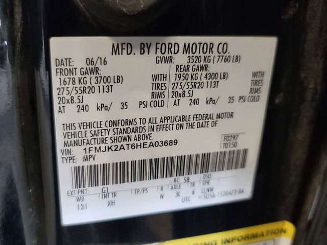 Used 2017 Ford Expedition EL Limited w/ Equipment Group 301A AWD/4WD image 36