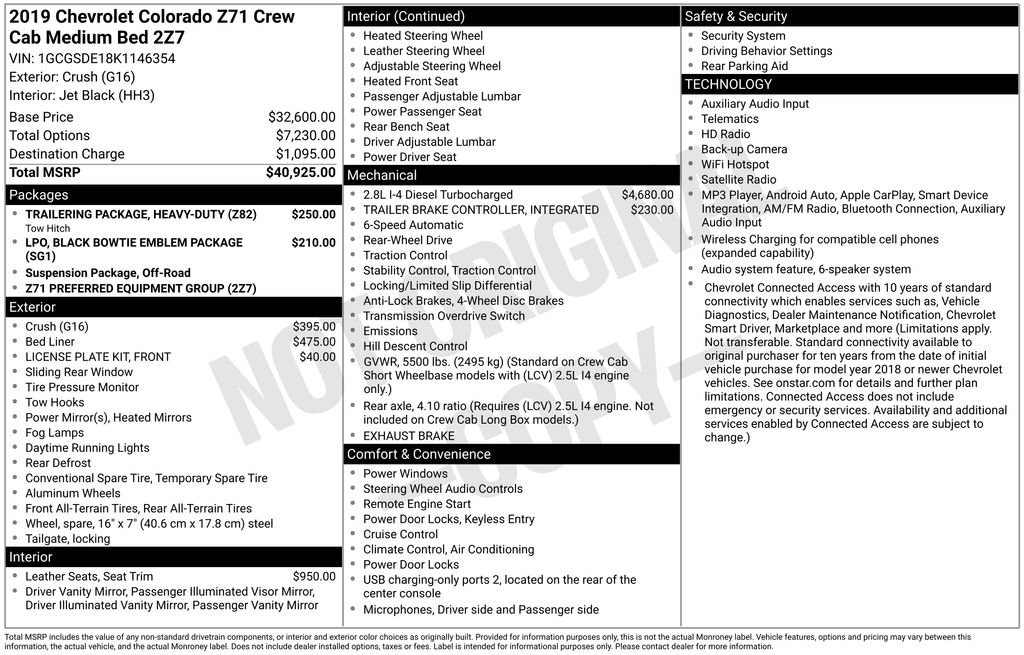 Used 2019 Chevrolet Colorado Z71 RWD image 40