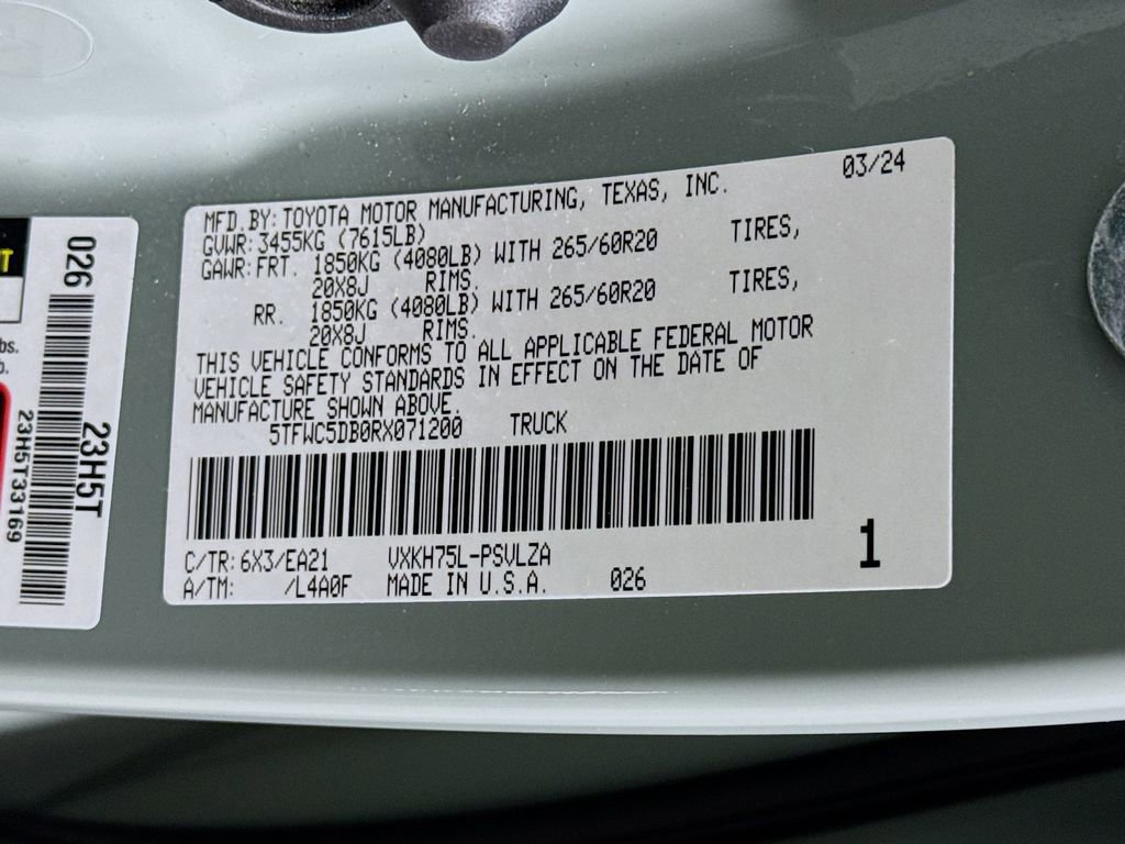 Used 2024 Toyota Tundra Limited w/ Nightshade Package image 33