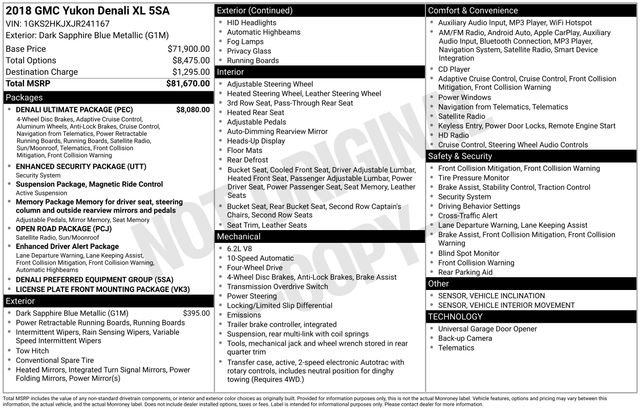 Used 2018 GMC Yukon XL Denali w/ Denali Ultimate Package image 33
