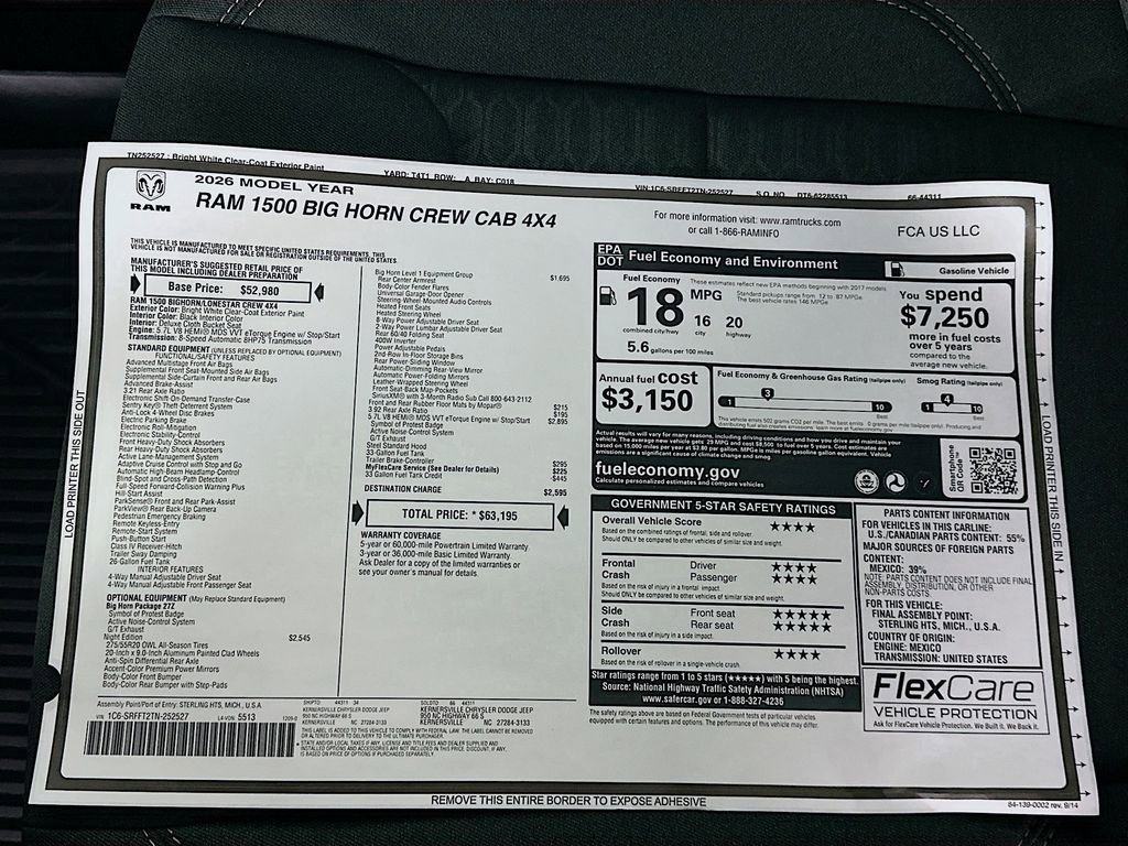 New 2026 RAM 1500 Big Horn w/ Night Edition image 21