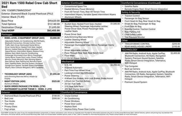 Used 2021 RAM 1500 Rebel w/ Rebel Level 2 Equipment Group AWD/4WD image 29