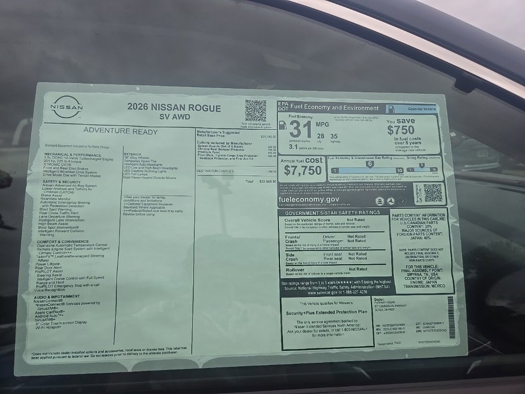 New 2026 Nissan Rogue SV image 36