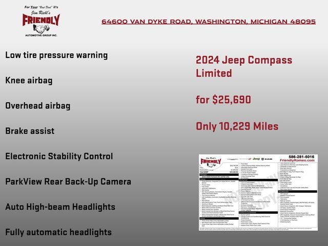 Used 2024 Jeep Compass Limited AWD/4WD image 6