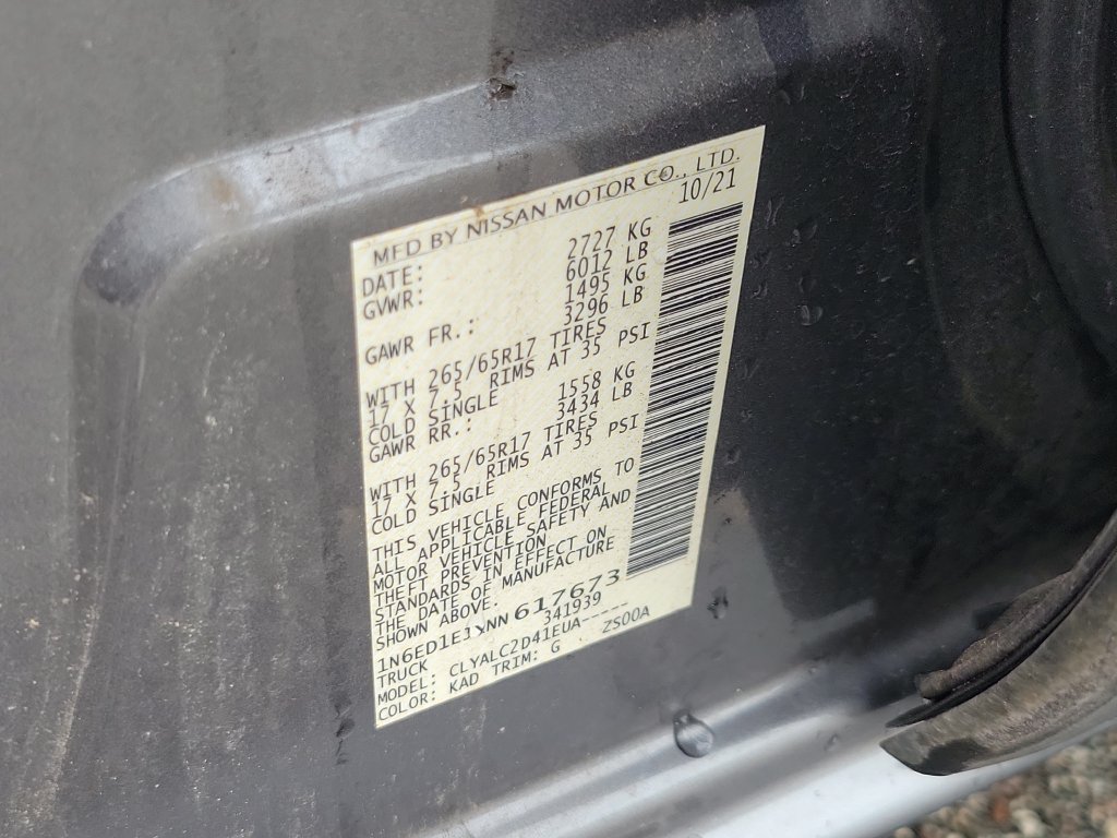Certified 2022 Nissan Frontier SV RWD image 33